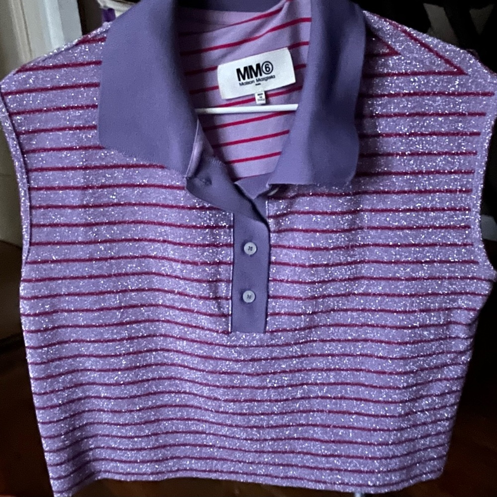 MM6 Maison Margiela
Lilac Print Crop Top